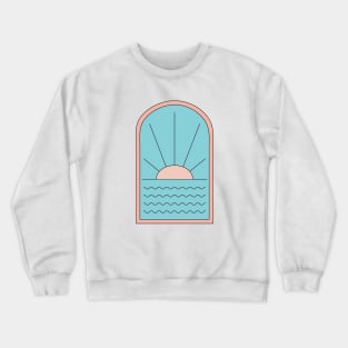 Beach Window Sunset Crewneck Sweatshirt